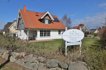 Ruhe-Insel Ferienhaus - Blick auf das Ferienhaus
