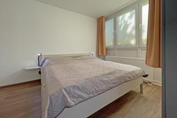 Waldfrieden Whg. 4 - Blick in das Schlafzimmer mit einem Doppelbett