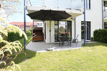 Haffblick Whg. Ha38 - Blick auf die schöne Terrasse