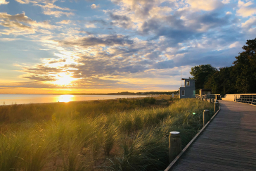 Ostseebad Boltenhagen - Blick auf die Dünenpromenade